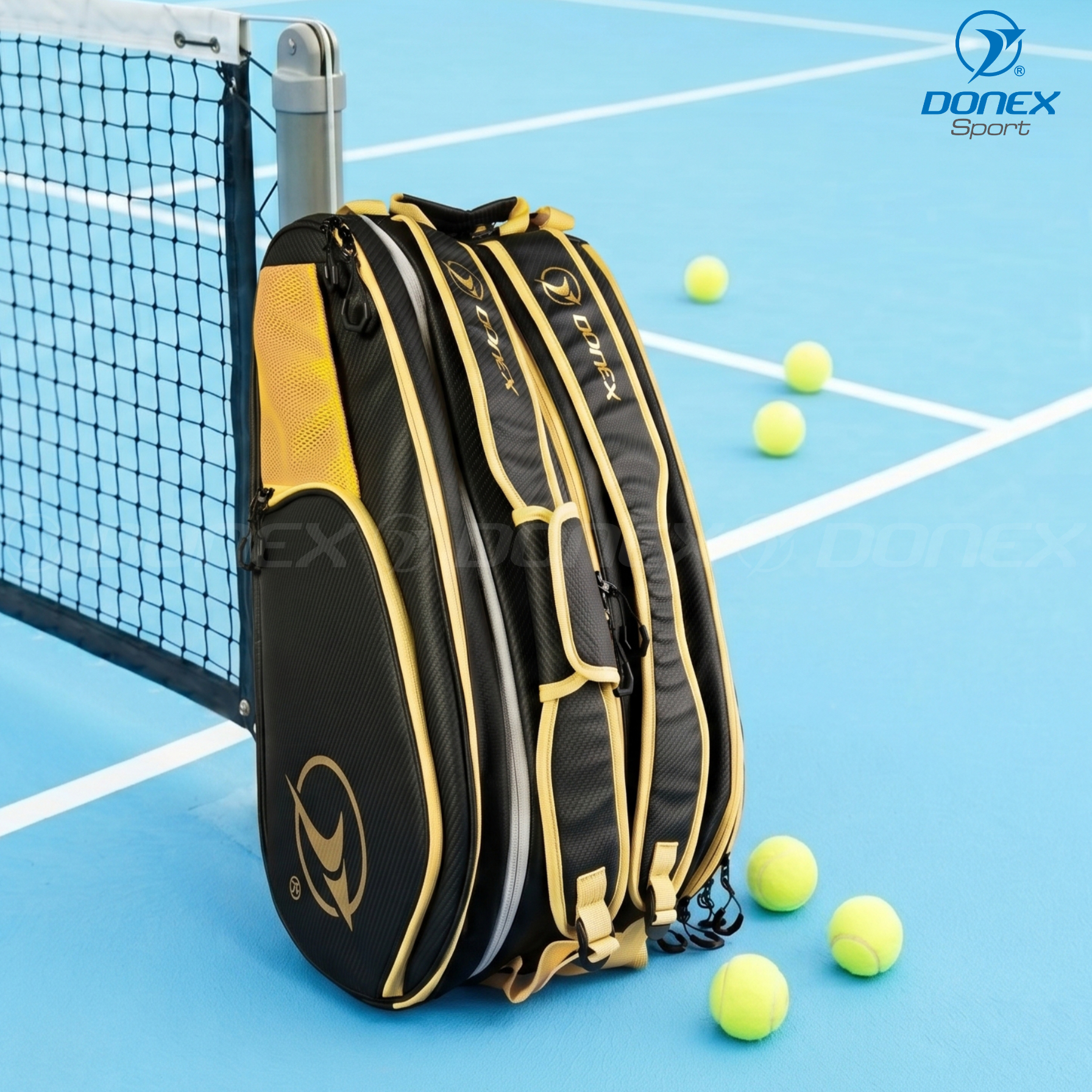 Balo thể thao Donex Gear BB-1606 đen phối vàng